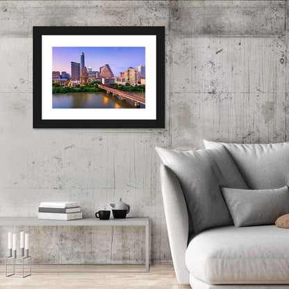 Austin Skyline Over Lady Bird Lake Wall Art