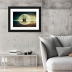 Moonlit Floating Ship Wall Art