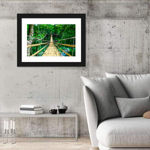 Bamboo Pedestrian Hanging Bridge Wall Art