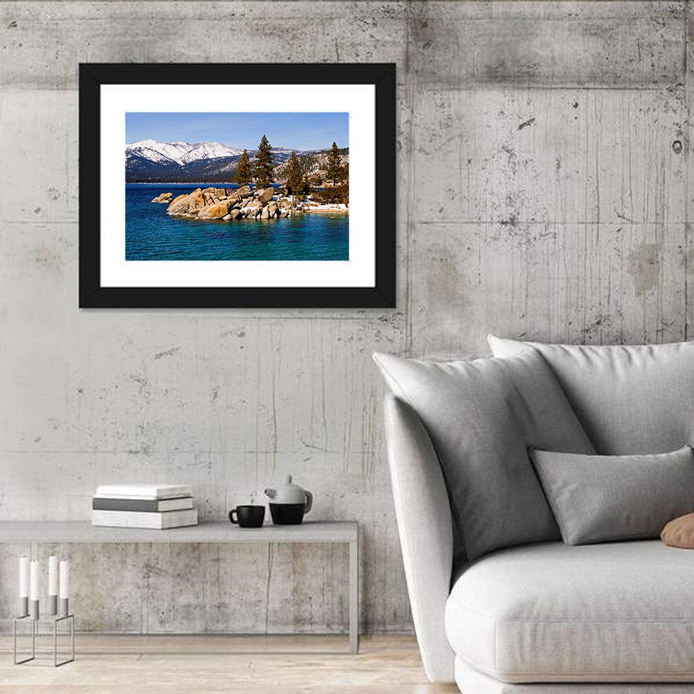 Lake Tahoe Winter Shoreline Wall Art