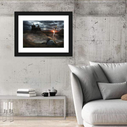 Camelot Castle with Excalibur Wall Art
