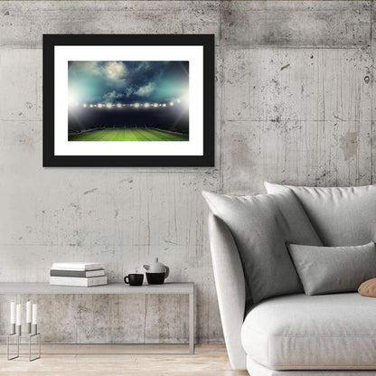 Stadium Under Floodlights Wall Art