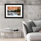 Mentawa Dam at Dusk Wall Art