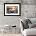 Weathered Rowboat at Sunset Wall Art