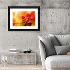 Impasto Red Poppy Bouquet Wall Art