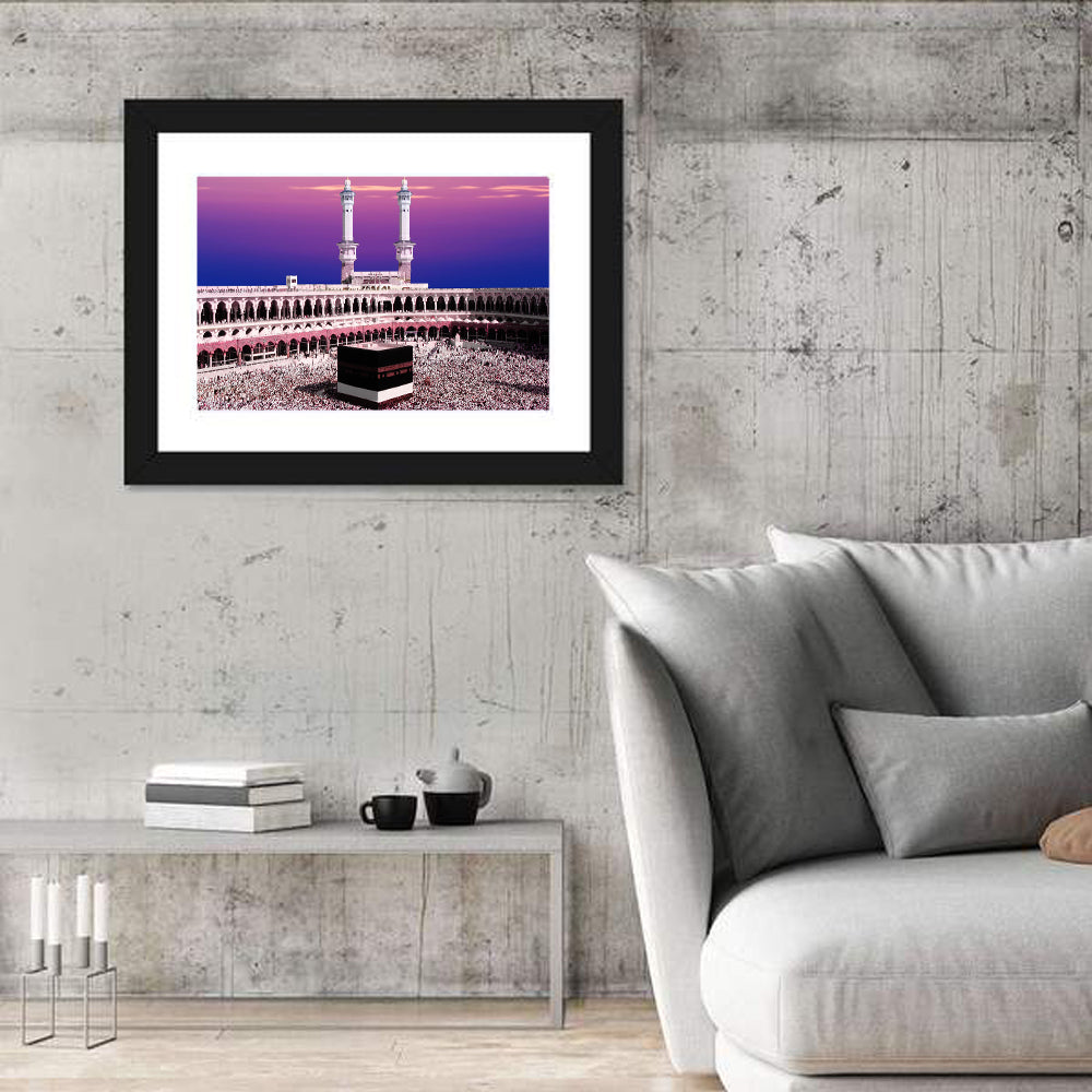 Kaaba at Twilight Wall Art in a room, landscape