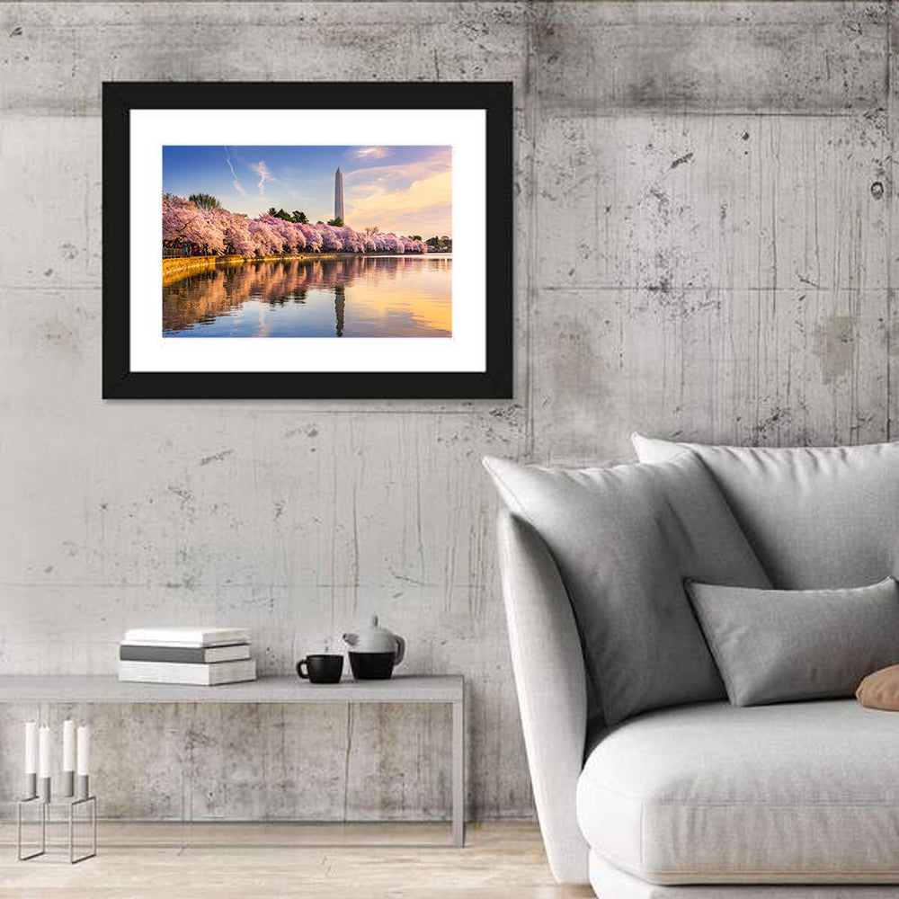 Washington Monument at Tidal Basin Wall Art