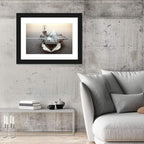 Drone Over Aircraft Carrier Wall Art