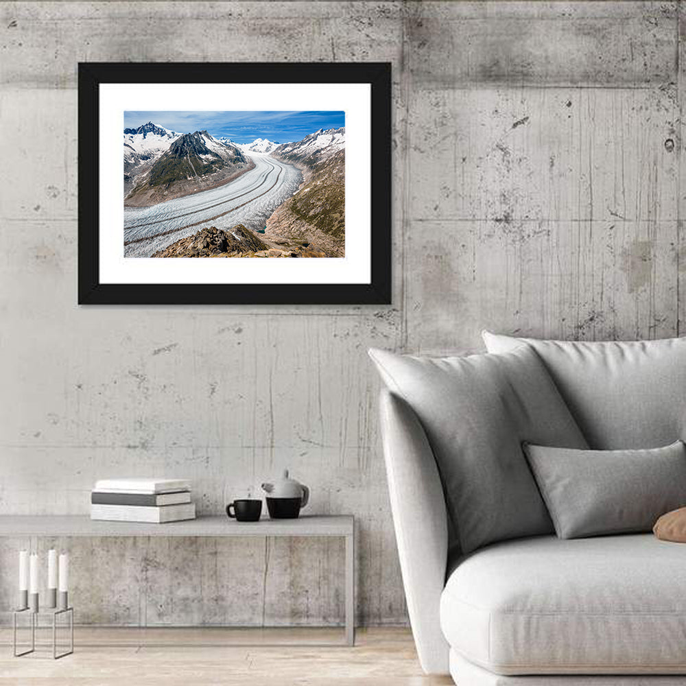 Aletsch Glacier Valley Wall Art