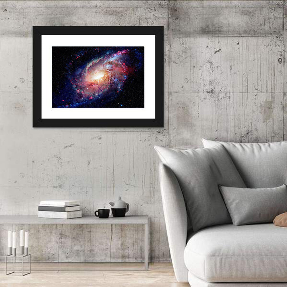 Spiral Galaxy and Nebula Wall Art