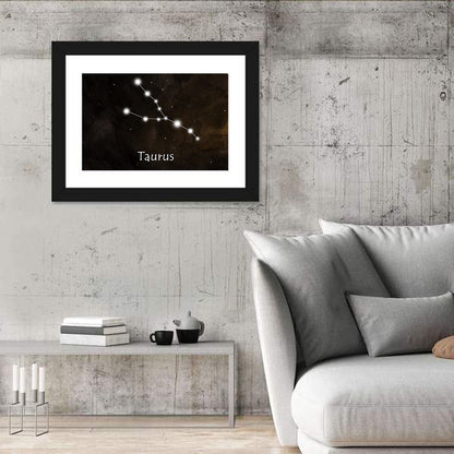 Taurus Constellation Chart Wall Art