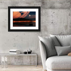 Ringed Planet Over Alien Lake Wall Art