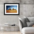 Giza Pyramids Valley View Wall Art