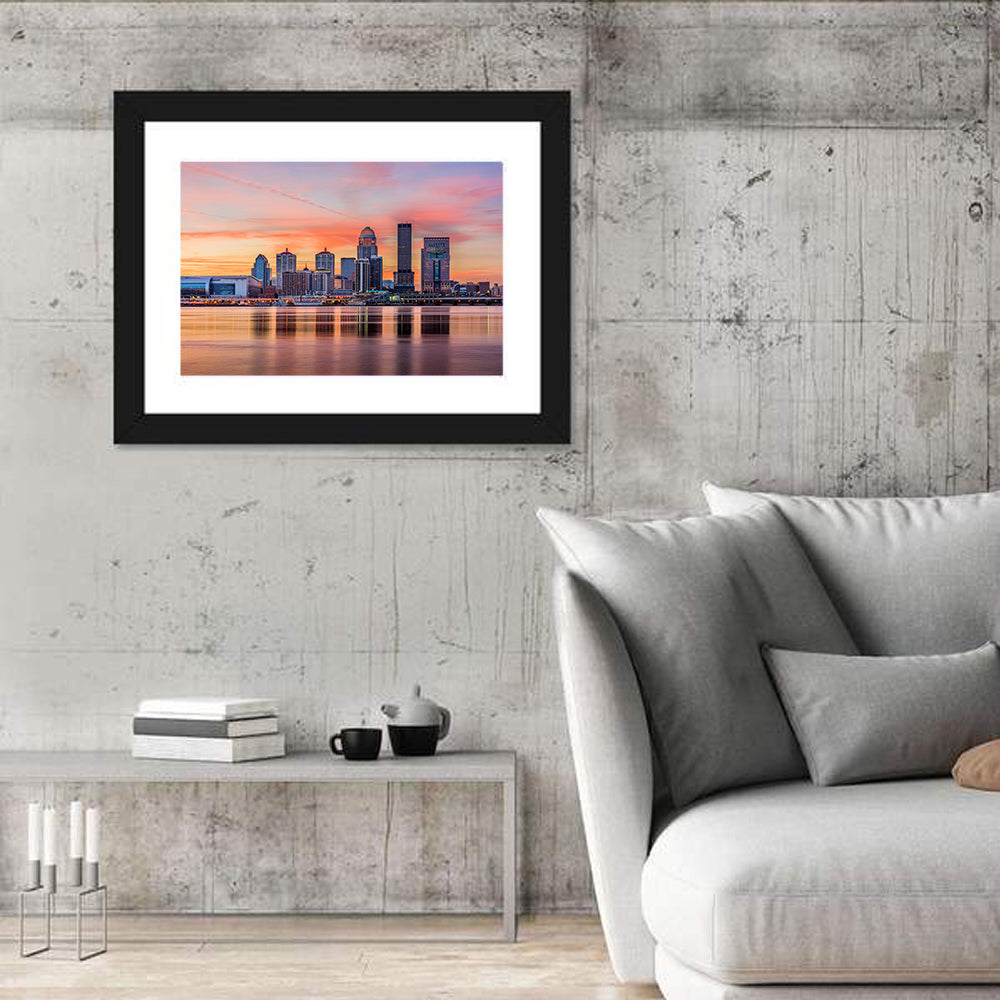 Louisville Skyline at Sunset Wall Art