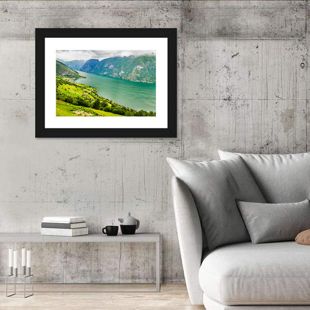 Aurlandsfjord Valley Panorama Wall Art