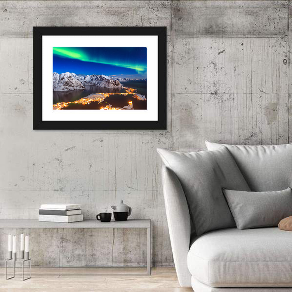 Aurora Over Reine, Lofoten Wall Art