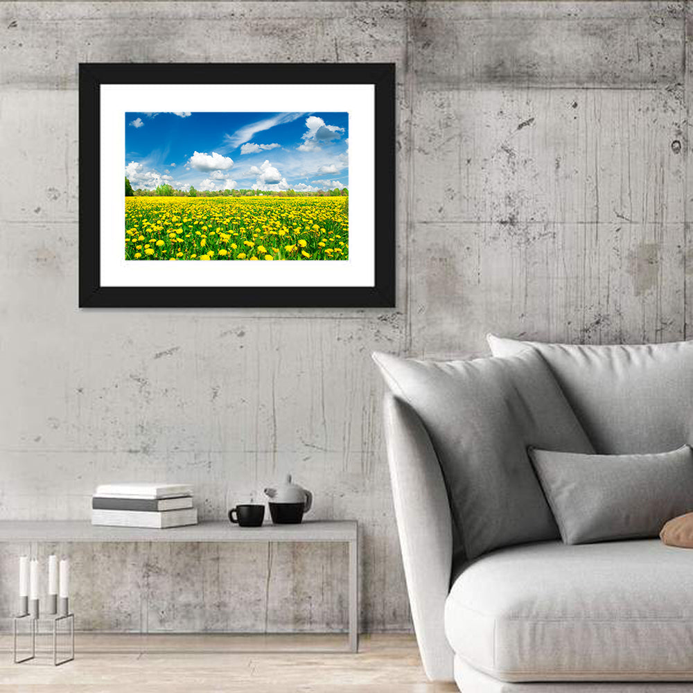 Yellow Dandelion Meadow Wall Art