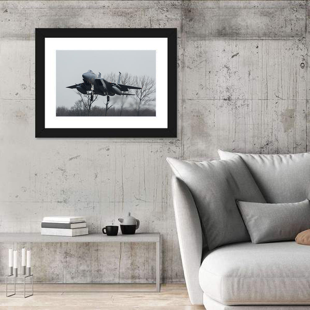 Usaf F-15 Eagle Landing Approach Wall Art