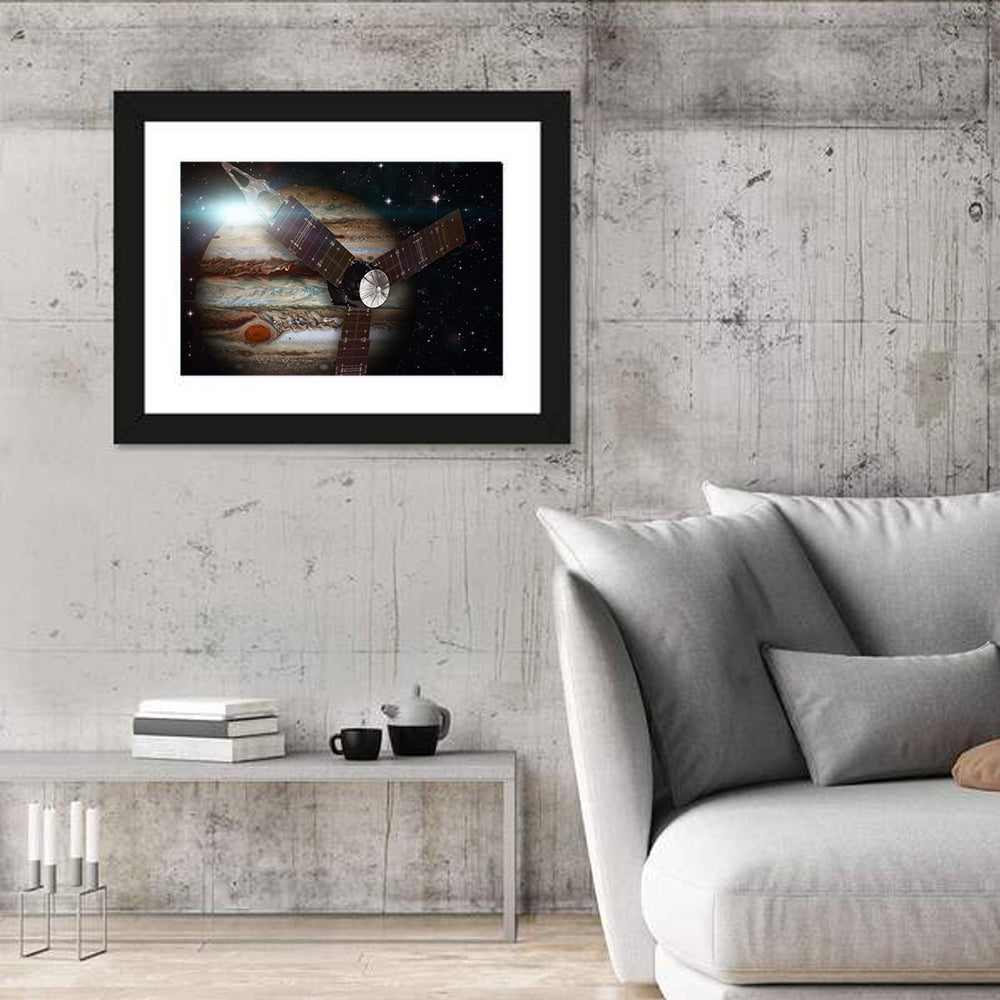 Juno Spacecraft Over Jupiter Wall Art