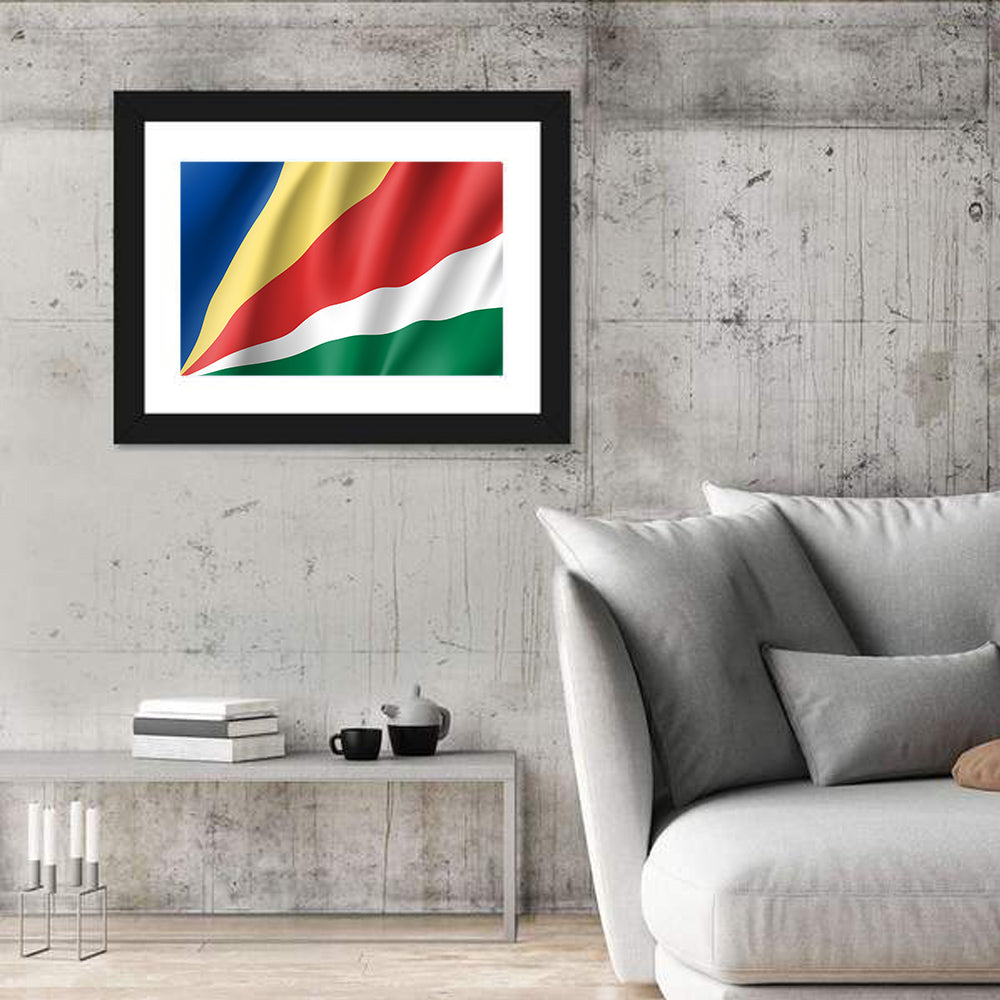 Seychelles Flag Wall Art