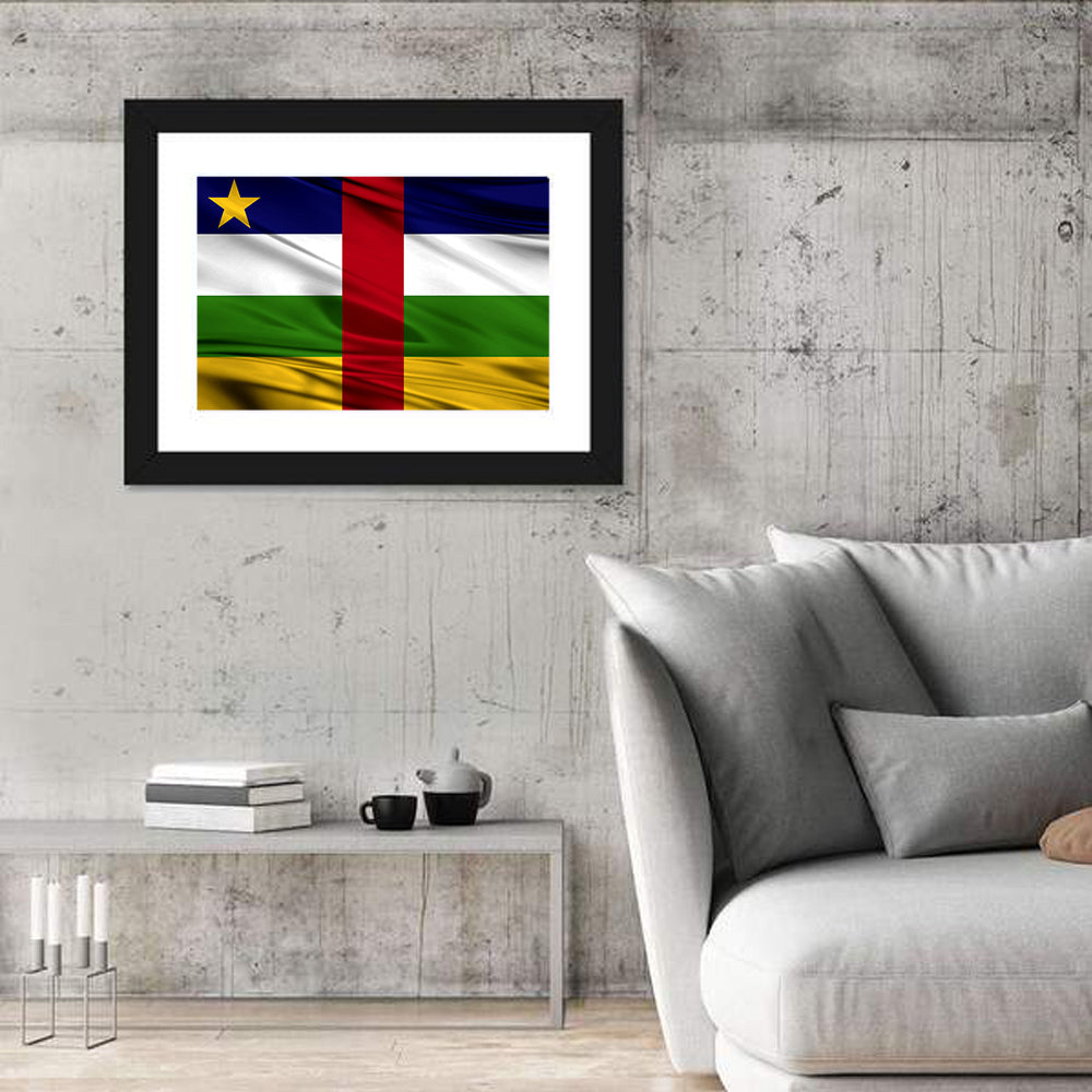Central African Republic Flag Wall Art