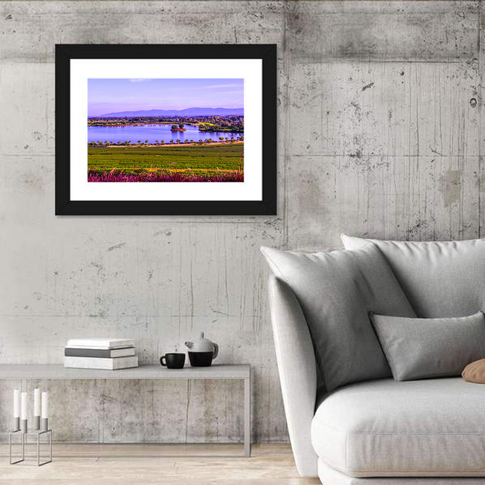 Thai Tea Plantation and Lake Wall Art