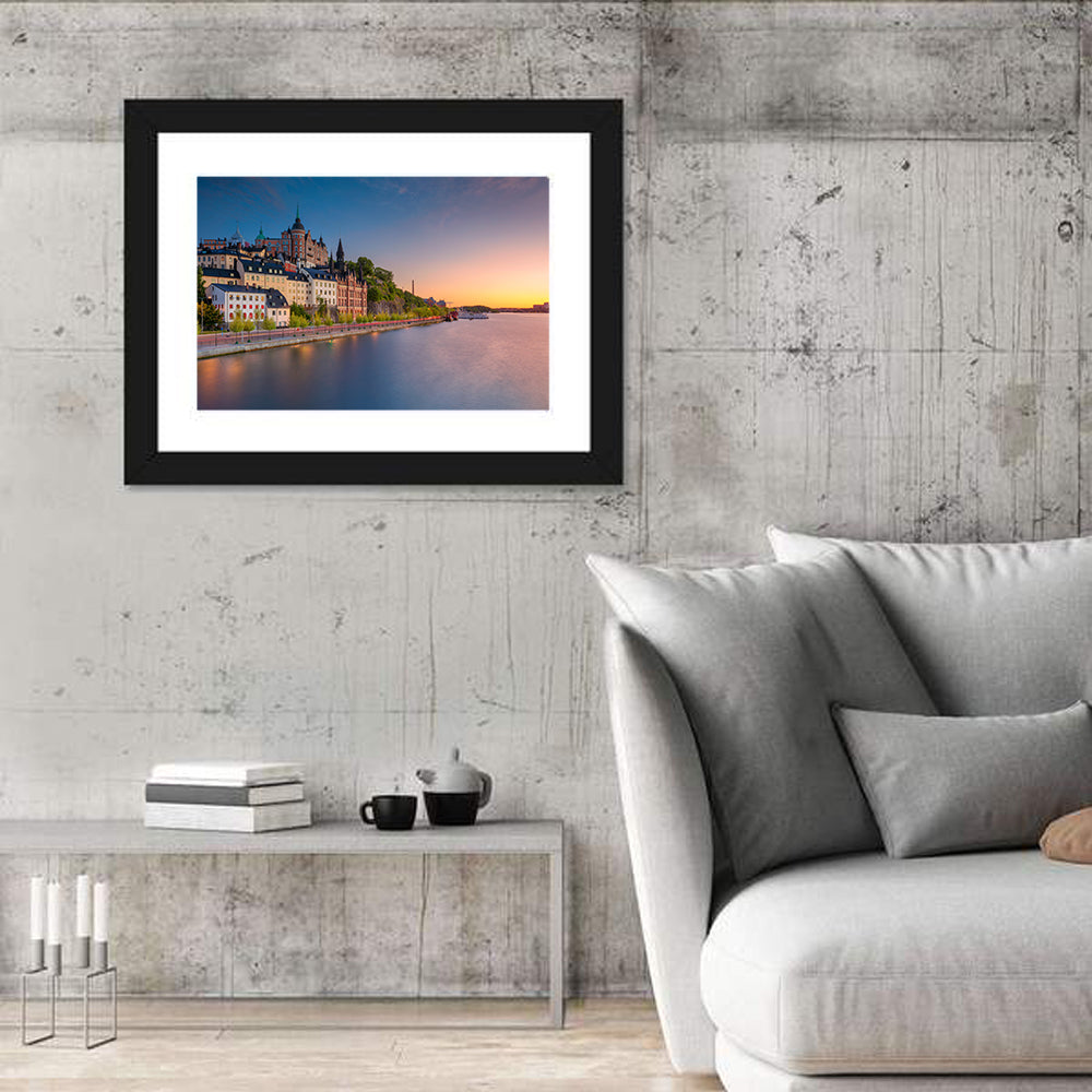 Stockholm Sunset Over Mariaberget Wall Art