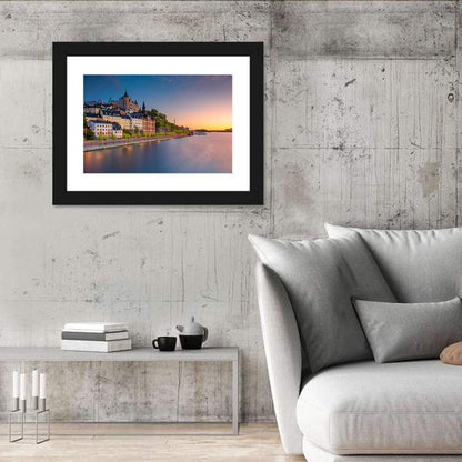 Stockholm Sunset Over Mariaberget Wall Art