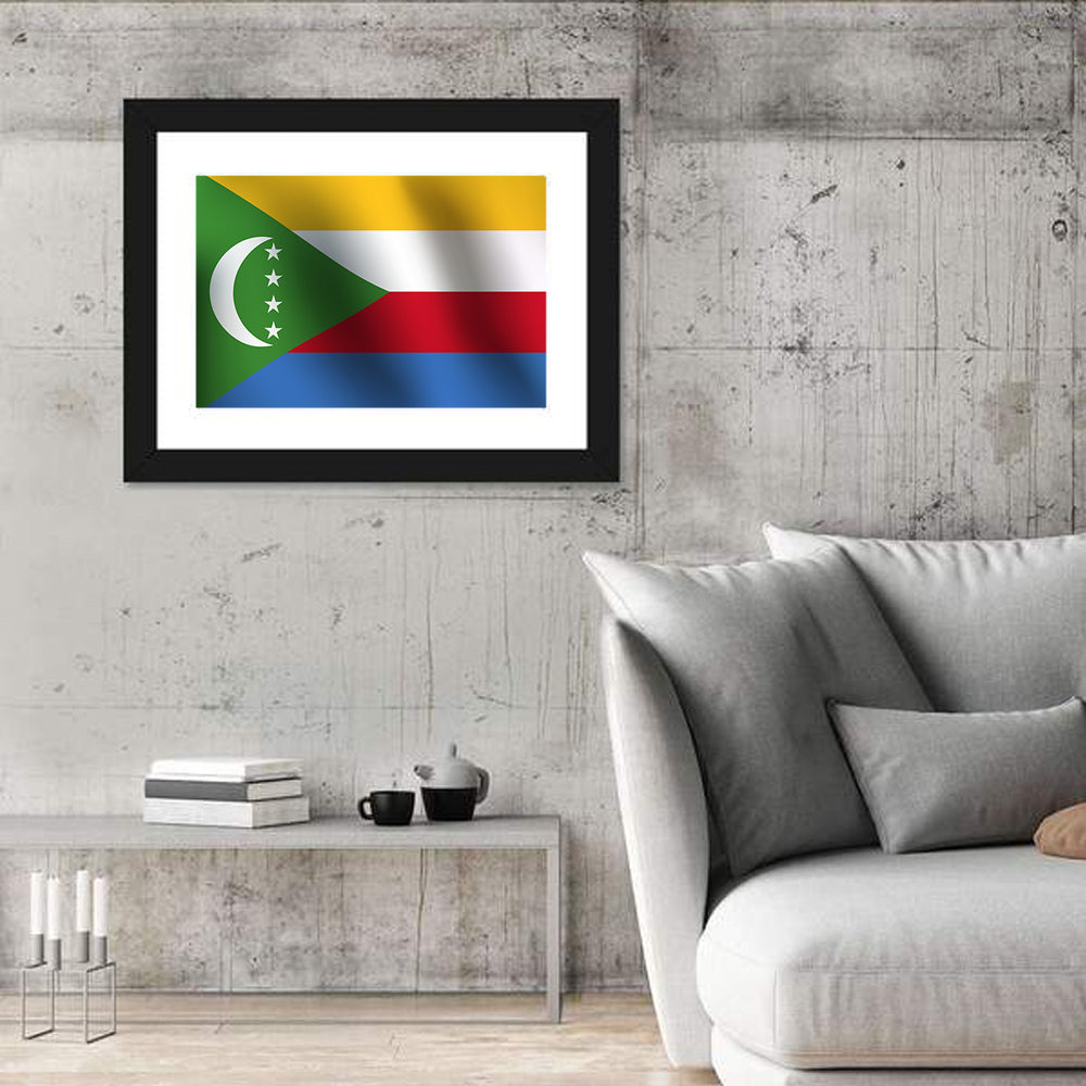 Comoros National Flag Wall Art