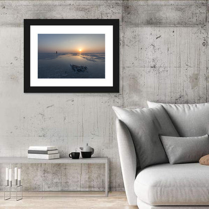 Danakil Desert Sunrise Over Lake Assal Wall Art