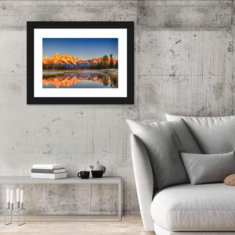 Grand Teton Sunrise Reflection Wall Art