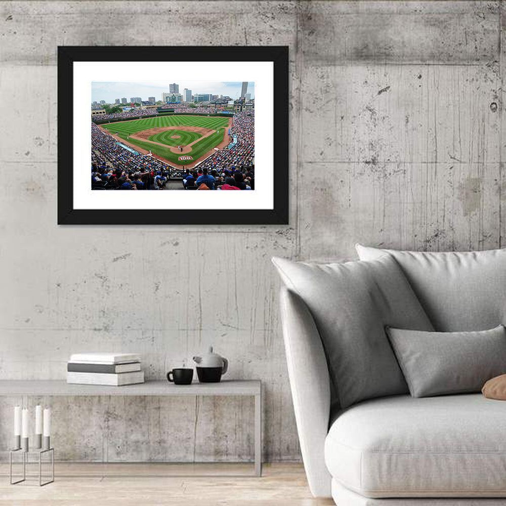 Wrigley Field Crowd Panorama Wall Art