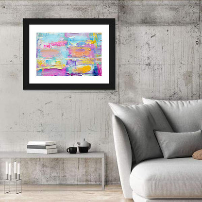 Vibrant Acrylic Brushstroke Abstract Wall Art