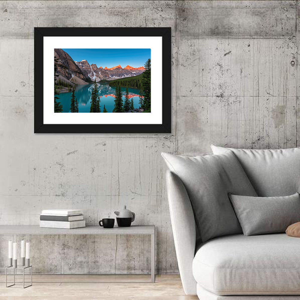 Sunrise At Moraine Lake Wall Art