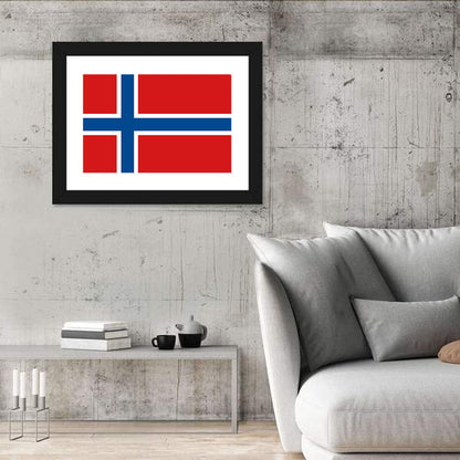 Norwegian Flag Graphic Wall Art