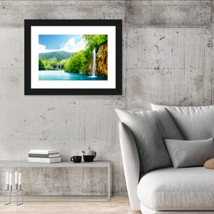 Deep Forest Waterfall Croatia Wall Art