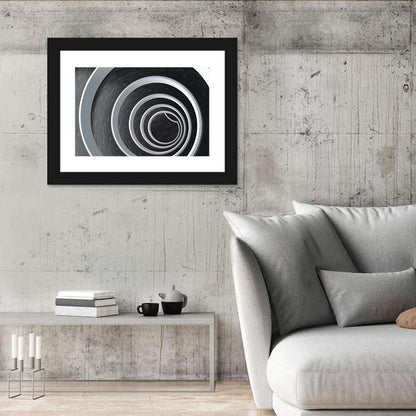 Concentric Spiral Tunnel Wall Art