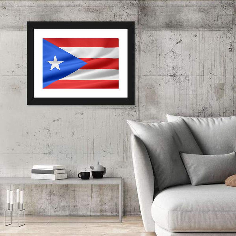 Flag of Puerto Rico Wall Art