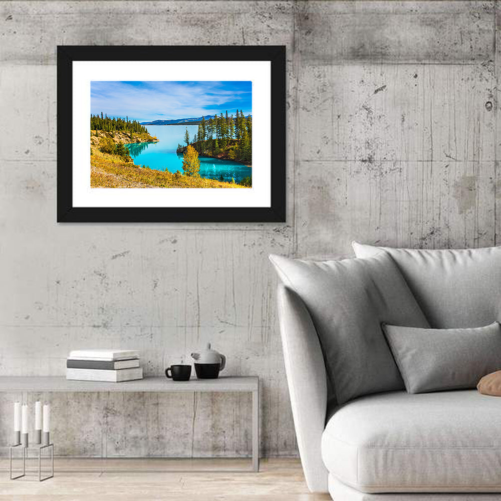 Abraham Lake Autumn Landscape Wall Art