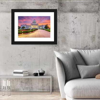Arkansas State Capitol at Sunset Wall Art