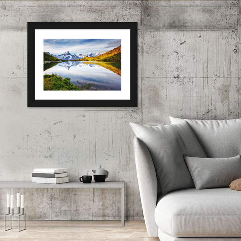 Schreckhorn and Wetterhorn at Bachalpsee Wall Art