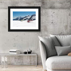 Sightseeing Helicopters on Aletsch Glacier Wall Art