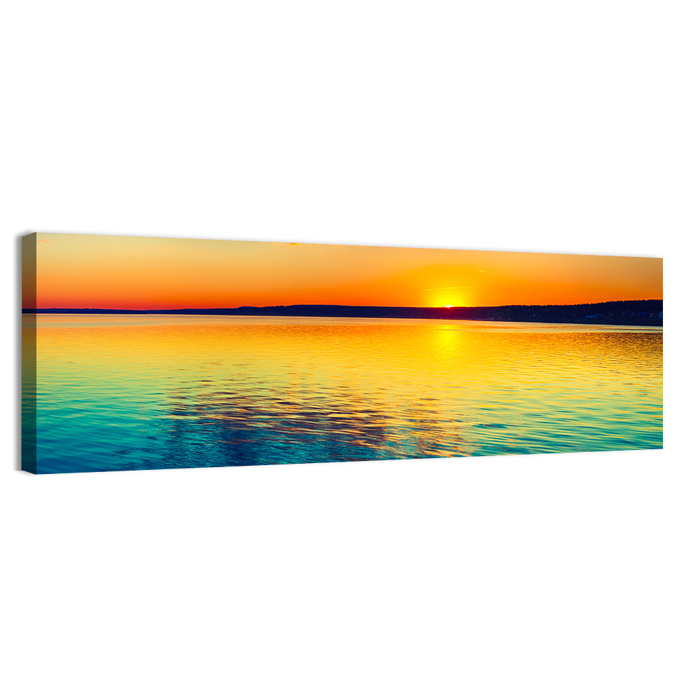 Golden Hour Over Russian Lake Wall Art