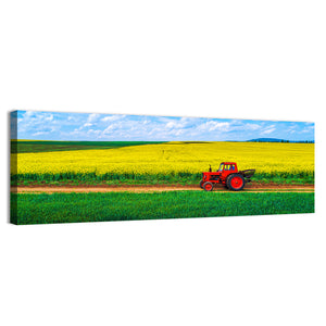 Aerial View Over Agricultural Fields Wall Art