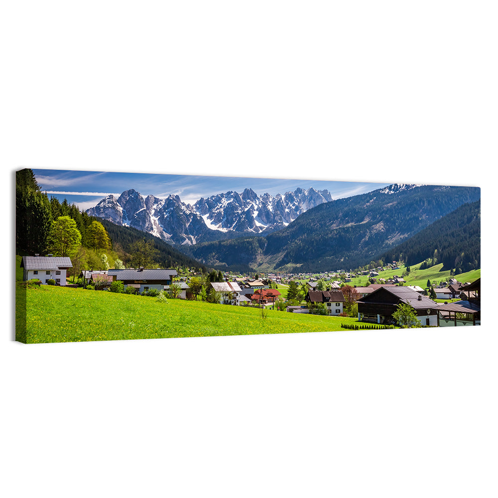 Gosau Village in Austrian Alps Wall Art