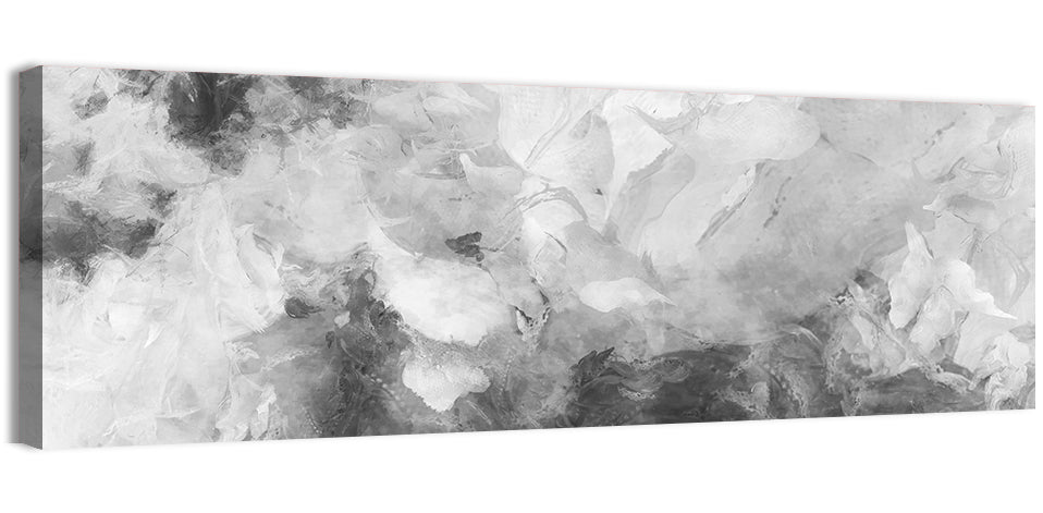 Monochrome Brushstroke Study Wall Art