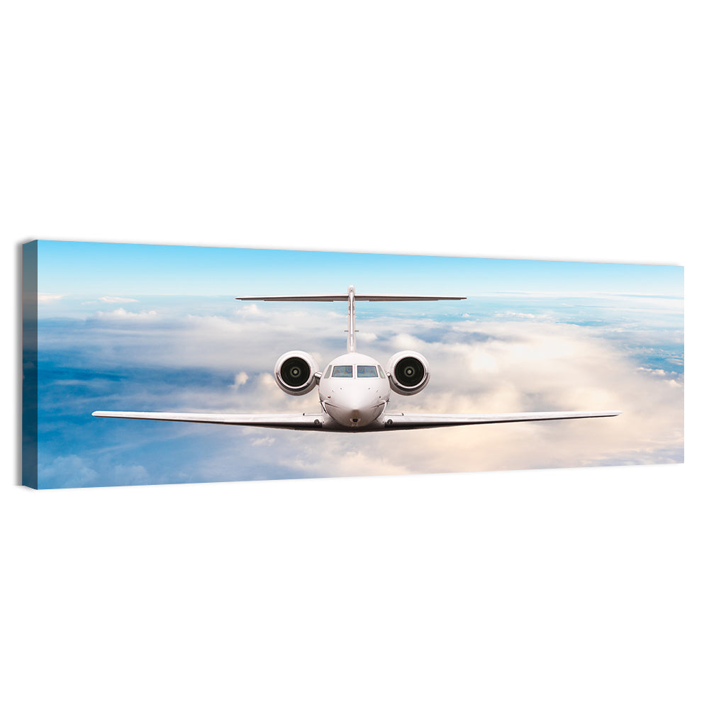 Private Jet in Flight Wall Art