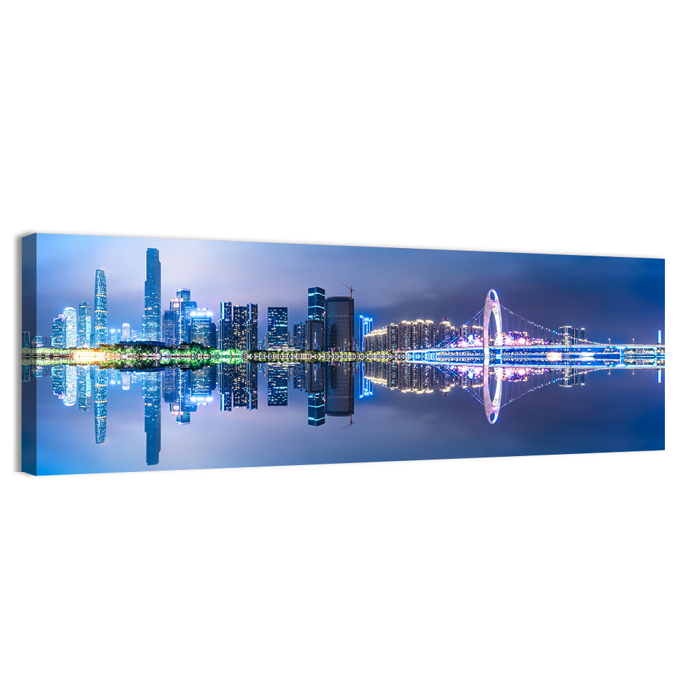 Guangzhou Skyline at Liede Bridge Wall Art