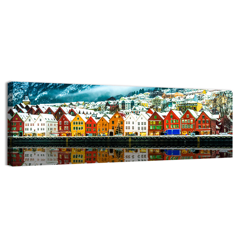 Bryggen Harbor, Bergen Wall Art