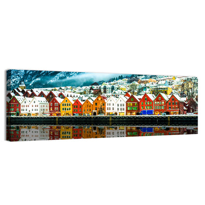 Bryggen Harbor, Bergen Wall Art